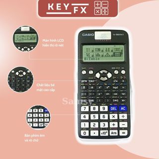 Máy Tính Casio Cầm Tay Fx580 VNX Chuyển Đổi Tiếng Việt, Máy tính casio fx580vnx giá rẻ màu đen trắng