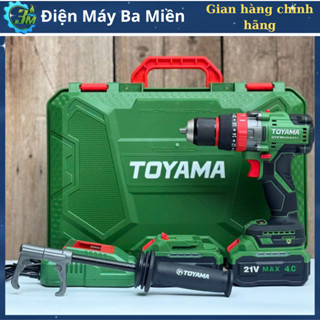 Máy khoan 13mm chạy pin, đông cơ không chổi than, chân pin phổ thông TOYAMA Z-9KB