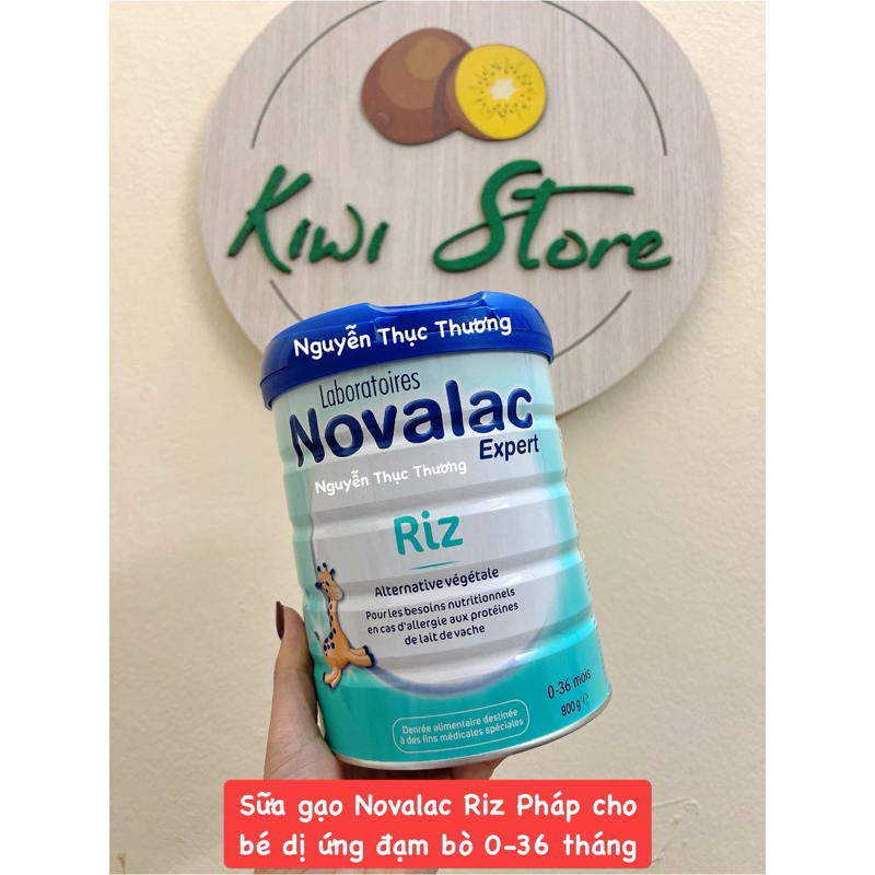 Sữa gạo Novalac Riz Pháp cho bé dị ứng đạm sữa bò và bdn Lactose 800gr (DATE MỚI 11/2026)