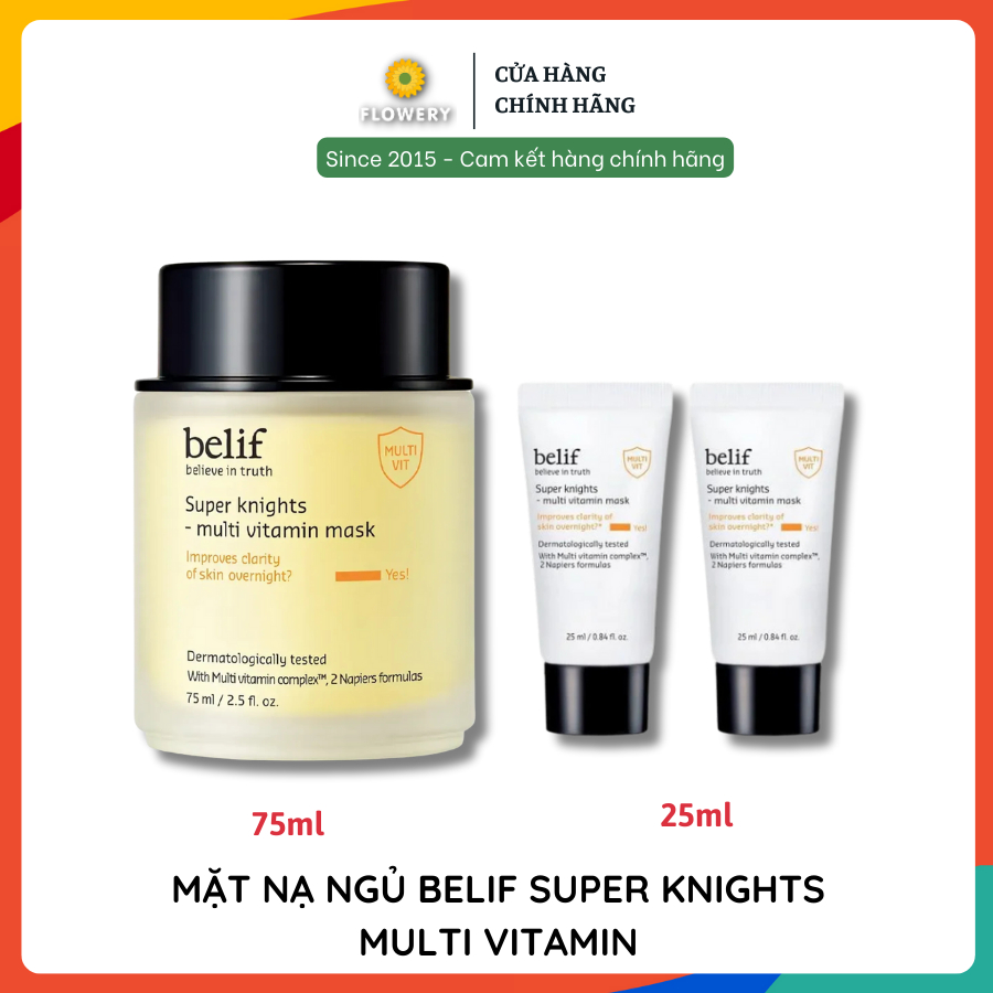 [CHÍNH HÃNG] Mặt nạ ngủ trắng da Belif Multi Vitamin Mask 75ml