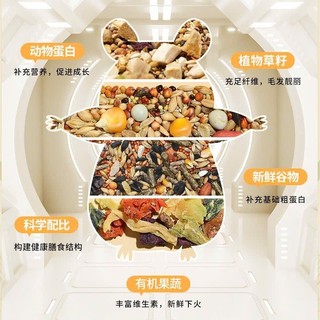 1KG Thức Ăn Hamster Orchid Cao Cấp Hải Sản Bản Hạt Lớn Bổ Sung Đạm Protein Thay Đổi Khẩu Vị Mỗi Ngày