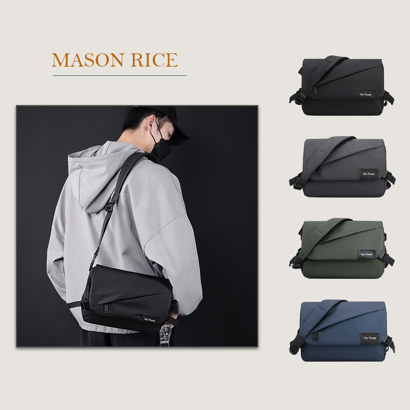 Túi đeo chéo nam Mason Rice vải chống nước đựng vừa ipad TC013