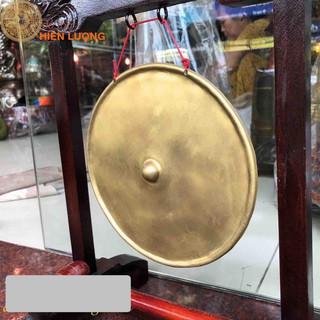 Kiểng Đồng Đường Kính 20cm + Giá Gỗ, Dùi Đi Kèm