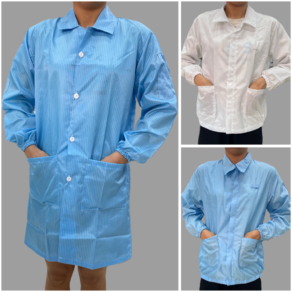 Áo tĩnh điện,áo phòng sạch,dáng dài - ngắn trẻ trung