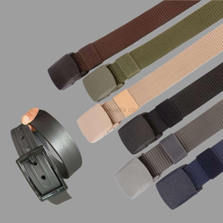 Thắt lưng nhựa không kim loại,Thắt lưng dây dù, khóa nhựa gập tự động thời trang