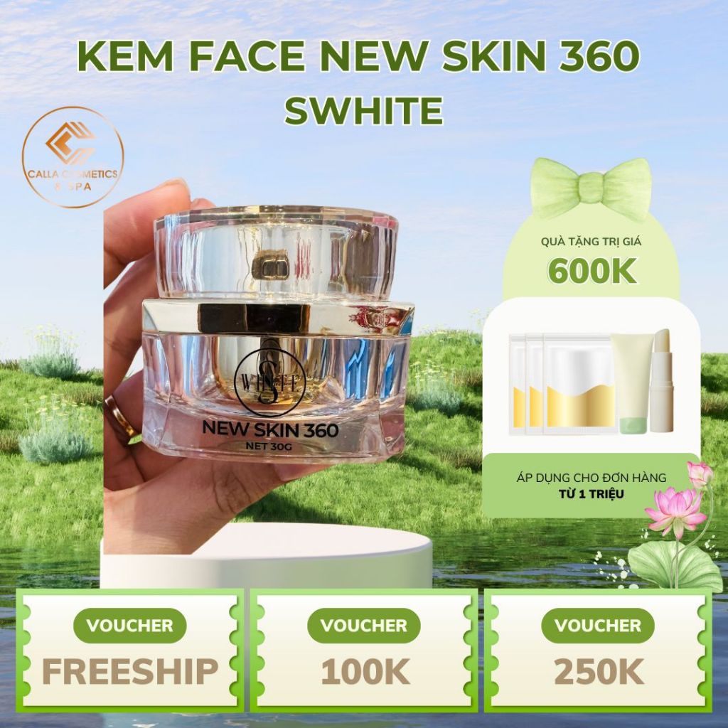 [ CHÍNH HÃNG ] KEM FACE NEWSKIN 360 SWHITE DƯỠNG SÁNG DA
