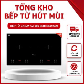 Bếp từ đôi Canzy CZ ITC 666 Serial 8.0 - Bếp 2 từ | Tính năng sôi liu riu | Inverter tiết kiệm điện .