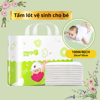 Miếng Lót Chống Thấm Cho Bé Thay Tã Bỉm MEYGA dùng 1 lần thay tã bỉm cho bé & mẹ sau sinhsiêu tiết kiệm, thấm hút.