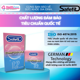 Bao Cao Su Safefit Comfortable - SIZE 52mm (lớn)