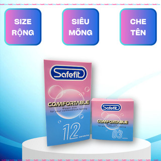 Bao Cao Su Safefit Comfortable - SIZE 52mm (lớn)