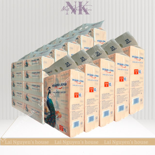  Bành Khăn giấy rút Hoàng Long Con Công 5 lớp loại 300 tờ gói  10 lốc  100 gói   bành  