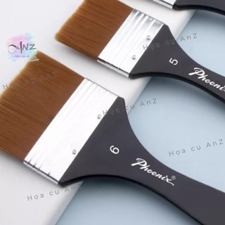 Cọ bản Ngang vẽ Acrylic 717 , Cọ Panxo Phoenix 717 Phù Hợp vẽ màu Acrylic , màu Gouache , màu Poster