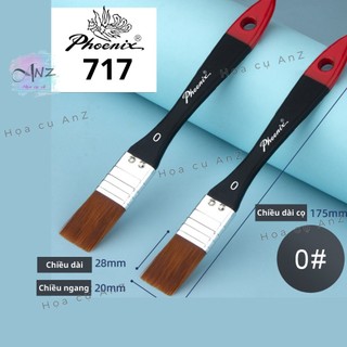 Cọ bản Ngang vẽ Acrylic 717 , Cọ Panxo Phoenix 717 Phù Hợp vẽ màu Acrylic , màu Gouache , màu Poster