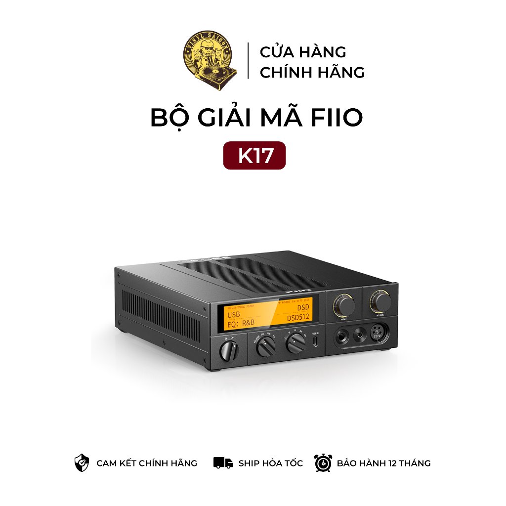 Bộ giải mã dac/amp để bàn FiiO K17 - Bảo hành 12 tháng