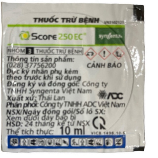 Thuốc trừ bệnh Score 250EC Syngenta - Viên 10ml- Phòng Trừ nấm bệnh trên cây trồng
