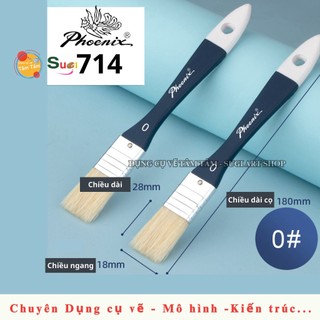 [ Tâm Tâm ] Cọ Bản Ngang Phoenix 714 Lông Cứng , Cọ Panxo đầu bằng , Vẽ Sơn Dầu , Acrylic , Gouache
