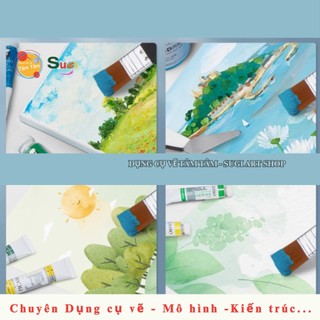 [ Tâm Tâm ] Cọ bản Ngang Phoenix 717 , Cọ Panxo đầu bằng , Sợi Nylon vẽ màu Acrylic , Gouache