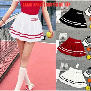 Chân váy tập Pickleball nữ, váy viền hàng quảng châu chất thun mềm tập pickleball, tennis, golf CP18