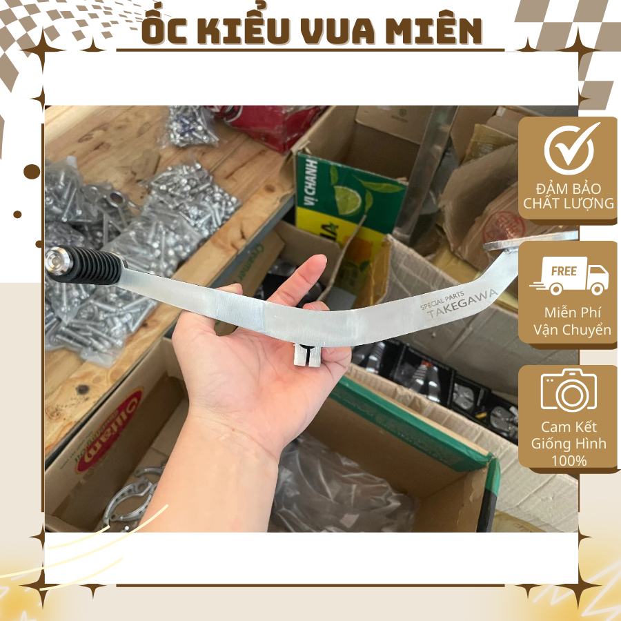 Cần số inox 304 Takegawa dày 5li cho các dòng xe