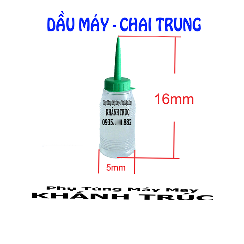 Dầu máy may chai trung đến chai 1 lít