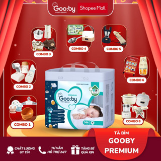 Tã/bỉm quần, dán Gooby Premium - Chuyên gia bỉm đêm, chống trào đến 12h size M/L/XL/XXL cho bé từ 6kg - 24kg