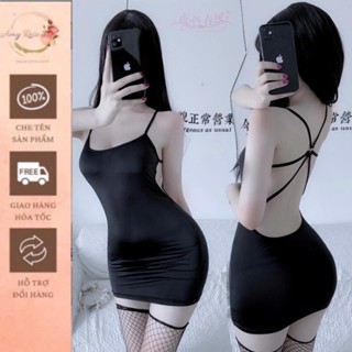 Váy ngủ  2 dây đan lưng -  đầm ngủ lụa dây lưng thoải mái sang chảnh nhiều mẫu-AMY story