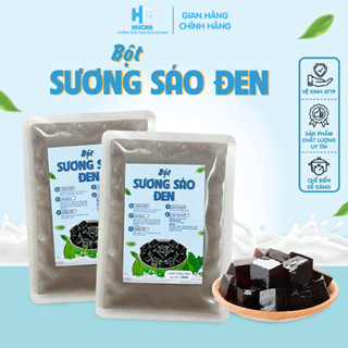  Bột sương sáo đen gói 100g Hucha thơm ngon chuẩn vị - Thạch đen nguyên liệu pha chế hucha 