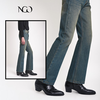 "NGOclothing"Quần Jeans Nam Ống Loe Form Slim - FLARE JEANS/ VINTAGE BLUE