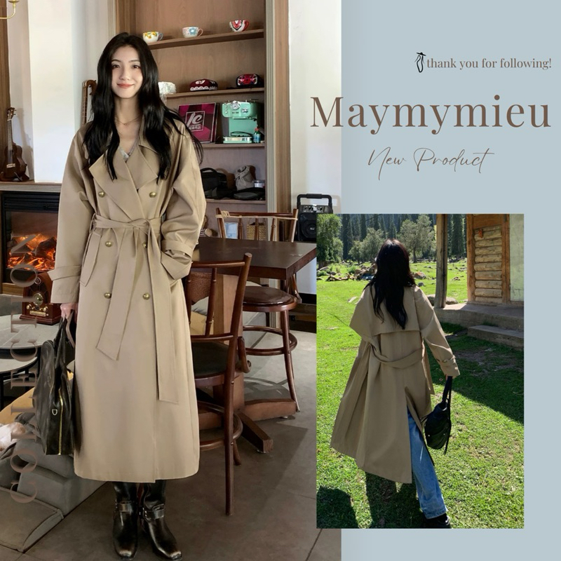 (Maymymieu -order) Áo khoác măngto dáng dài nhà MULVAN CHÍNH HÃNG