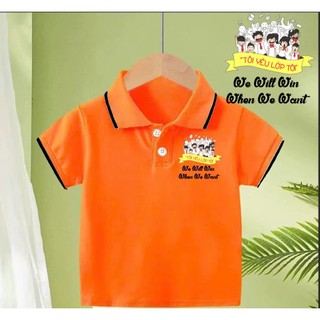 Áo lớp POLO " Tôi Yêu Lớp Tôi ",đủ size cho bé trai/ gái lớp  mẫu giáo - cấp một, cấp Hai, cấp Ba