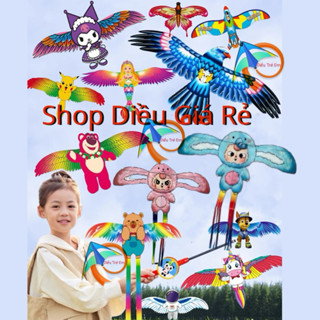 HOẢ TỐC - Đồ chơi diều cần câu 35/50cm, Diều Cần Câu Mini Cho Bé, diều cần câu, diều vẫy cánh, diều cần câu cho bé, diều