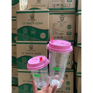 Sỉ Thùng 1000 cái nắp tim nhựa PET bóng đẹp phi 90 dùng cho ly cốc tim, tô giấy .