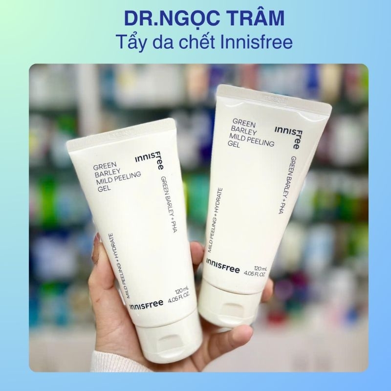 TẨY DA CHẾT 𝗜𝗻𝗻𝗶𝘀𝗳𝗿𝗲𝗲 𝗚𝗿𝗲𝗲𝗻 𝗕𝗮𝗿𝗹𝗲𝘆 Milk 𝗣𝗲𝗲𝗹𝗶𝗻𝗴 Gel