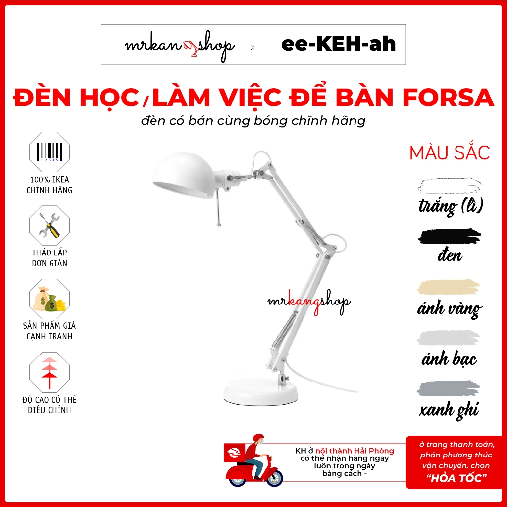 FORSA đèn học, đèn làm việc IKEA MS 552