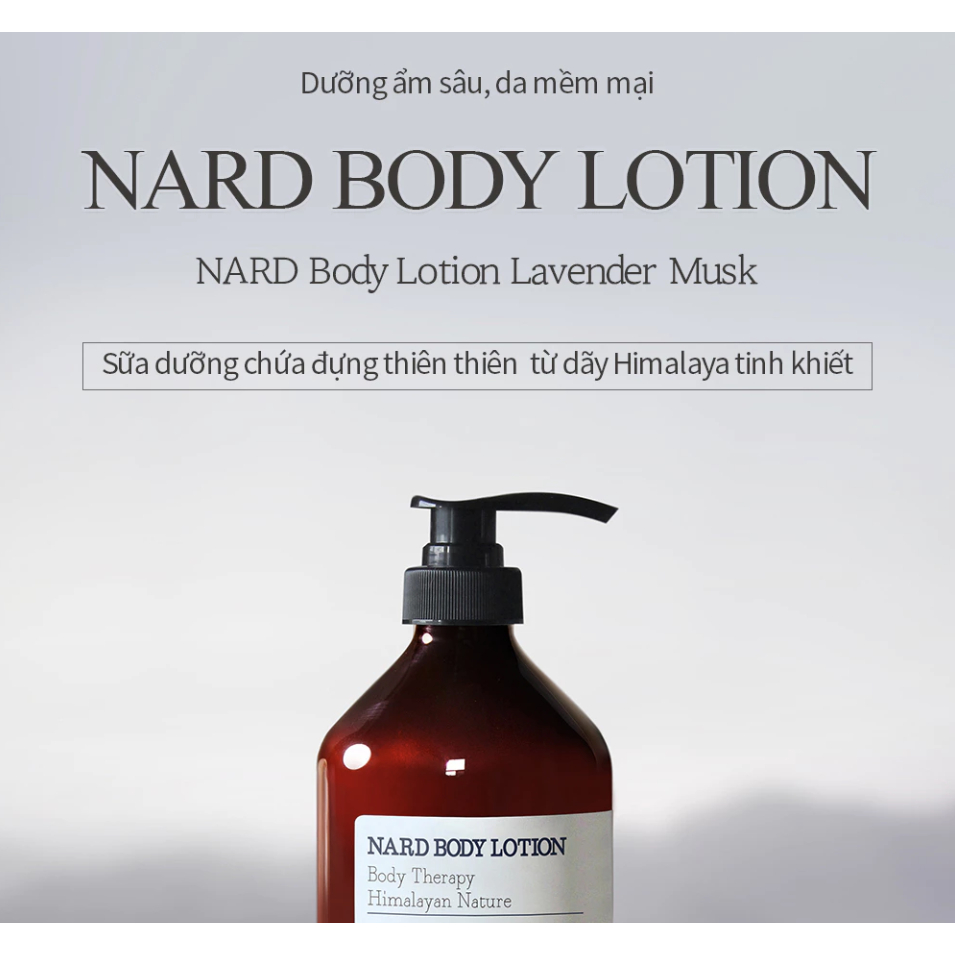 NARD Sữa dưỡng thể - Không gây dính - Tràm trà hương thảo