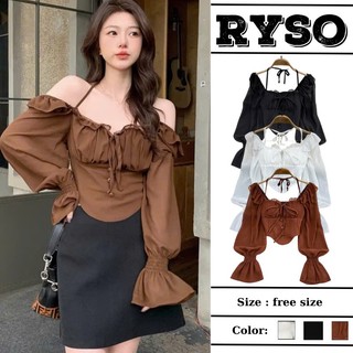  Áo kiểu Croptop tay dài vải voan mềm dáng tiểu thư sang chảnh  Áo Voan Tiểu Thư Baby Doll Rysostore 