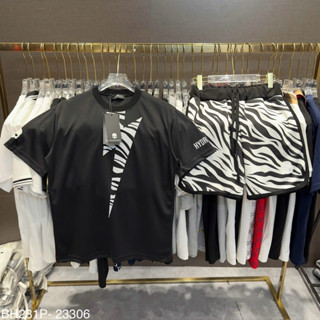 Bộ Đồ Nam Cộc Tay Mặc Hè PB Cotton In Hoạ Tiết Tia Sét Loang Kẻ Vằn Logo Hydrogen Đầu Lâu Dành Cho Anh Em Boy Phố Đi Hoc