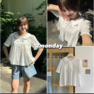   VIDEO  SẴN  ÁO SƠ MI BABYDOLL CỔ SEN ĐÍNH NƠ DỄ MIX ĐỒ SIÊU XINH A31 