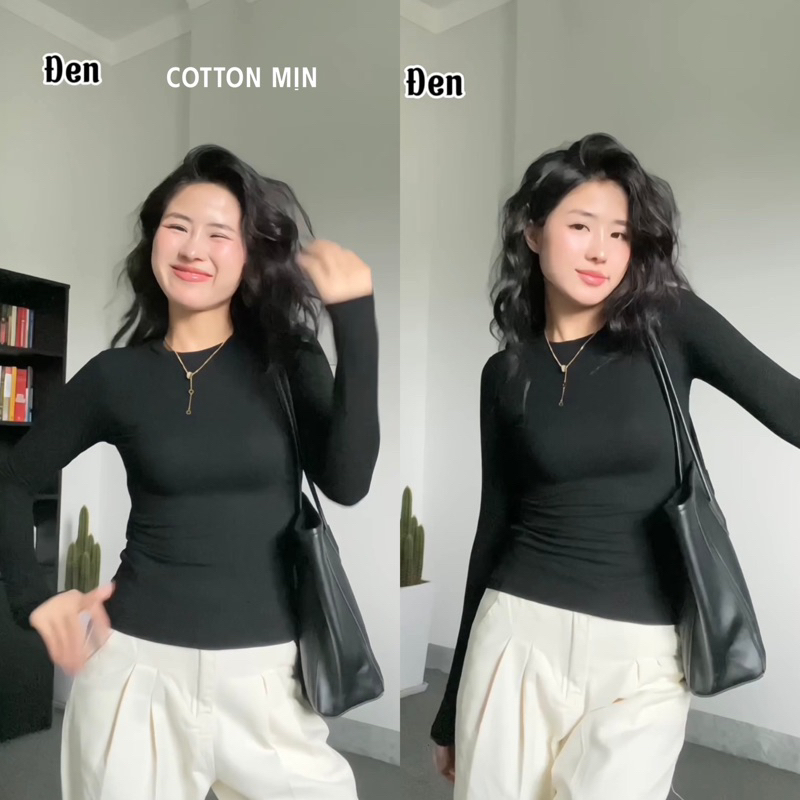 Áo Thun Dài Tay Siêu Co Giãn Mềm Mịn- thắt eo ôm body tôn dáng giữ nhiệt vải cotton zip nữ m660 | BigBuy360 - bigbuy360.vn