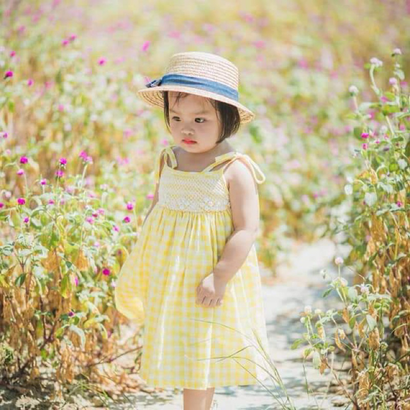 Đầm smock cho bé  lớn 25-30ky