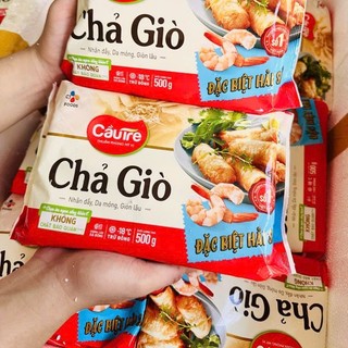 Chả giò Đặc Biệt Hải Sản Cầu Tre bịch 500g/ bịch 1.5kg (hàng lạnh chỉ giao hỏa tốc HCM)