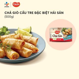 Chả giò Đặc Biệt Hải Sản Cầu Tre bịch 500g/ bịch 1.5kg (hàng lạnh chỉ giao hỏa tốc HCM)