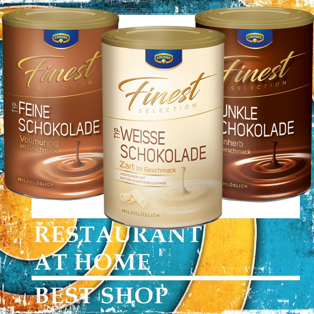 🍫 Bột socola Kruger Finest Selection 300g - White Chocolate, Dark Chocolate, Milk Chocolate drink