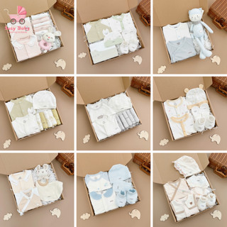 Set 3 bộ, 6 bộ NOUS, Bu baby, Lapomme, Set quà tặng sơ sinh cho bé có kèm hộp