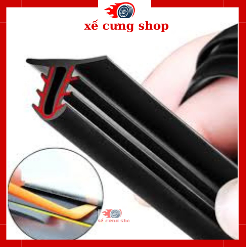 Gioăng cao su chống ồn- chống bụi -rơi đồ nhét khe Taplo xe ô tô (Cuộn dài 1,6m)