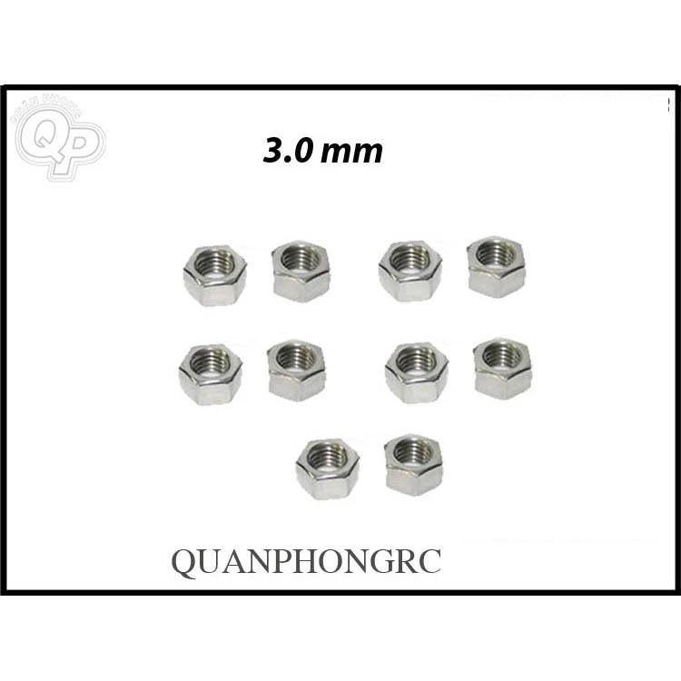 Tán sắt cho óc 3.0mm (10 con/ bộ)