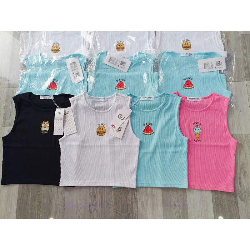Áo tanktop bé gái dư xịn GJ. Croptop bé gái