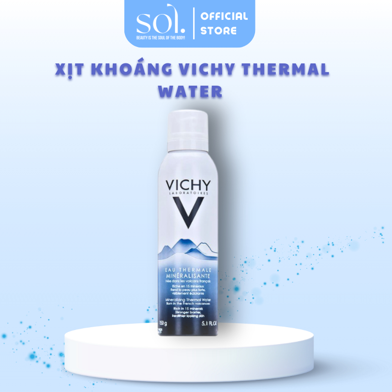[Chính hãng] Xịt Khoáng Vichy Thermal Water 150ml  – Cấp Ẩm, Làm Dịu Da, Bảo Vệ Da Trước Tác Động Môi Trường