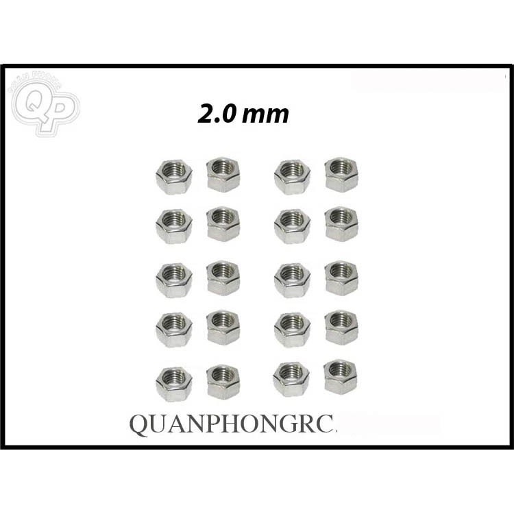 Tán sắt lổ ren M2 2.0mm (10 con)