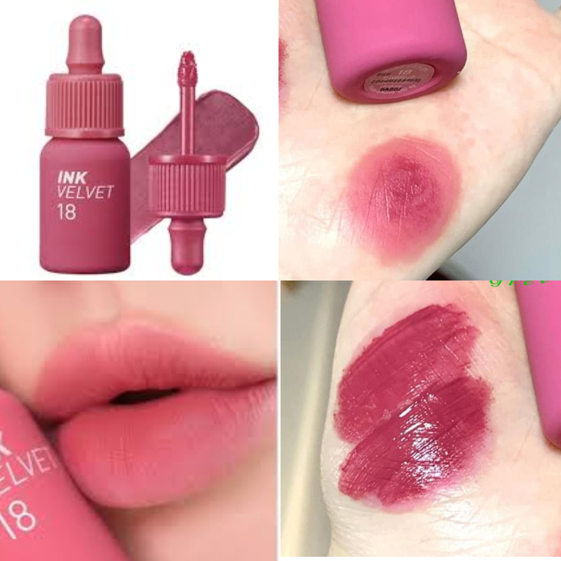 Son ink peripera velvet 18 Hồng Tím Nude, Son lì Ink Velvet Lip Tint Velvet 18 Star Plum Pink